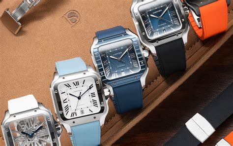 cartier santos interchangeable straps|cartier santos dumont rubber strap.